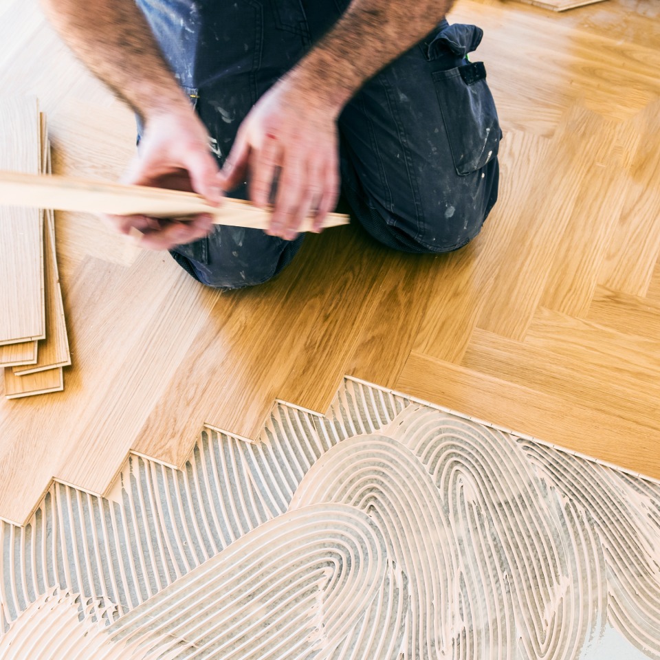 Man working in wood